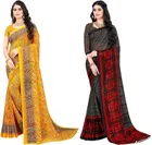 Georgette Printed Saree for Women 