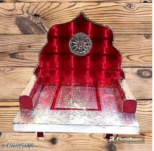 Meenakari Singhasan for Laddu Gopal (Silver, 1)
