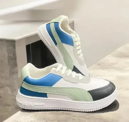 Sport Shoes for Men, White & Blue (9)