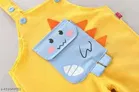 Hosiery Cotton Printed Clothing Set for Kids, Yellow 
