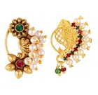 Alloy Nath Nosepins for Women (Multicolor, Pack of 2)