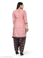 Cotton Printed Kurta, Patiala & Dupatta Set for Women 
