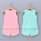 Hosiery Cotton Printed Clothings Set for Girls, Pack of 2 