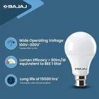 BAJAJ 9 W Basic Round B22 LED Bulb  