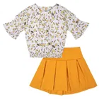 Polyester Printed Clothings Set for Girls 