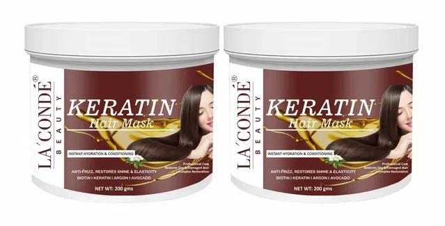 La'Conde Keratin Hair Mask (200 g, Pack of 2)