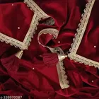 Velvet Solid Dupatta for Women, Maroon 