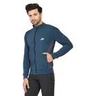Full Sleeves Solid Sports Jacket for Men (Teal, M)