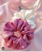 Multicolor Silk Scrunchies for Women, Pack of 12 
