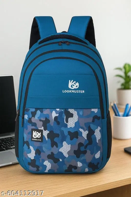 Polyester Backpack for Men & Women, Blue