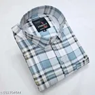 Cotton Blend Checked Shirt for Men, Multicolour 