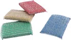 Scratch Proof Kitchen Utensil Scrubber Pads (Multicolor, Pack of 4)