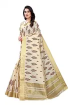 Printed Saree with Blouse Piece for Women 