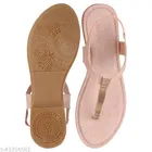 Solid Synthetic One-Toe Flats for Women 