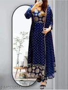 Printed Anarkali Kurta Set for Women 