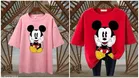 Cotton Blend Printed T-Shirt for Women, Red & Pink, Pack of 2 