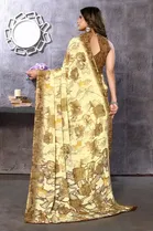 Georgette Printed Saree for Women 