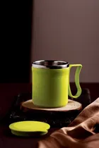 Stainless Steel Coffe Mug, Yellow 