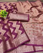 Organza Zari Woven Saree for Women 