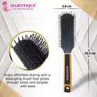 Majestique Ultra-Soft Tipped Nylon Hair Styler Brush for Curly Hairs 