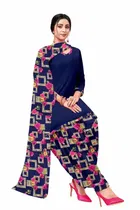 शारदा क्रिएशन क्रेप फ्लोरल प्रिंट सलवार सूट अस्टीचड 