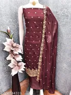 Vichitra Silk Punjabi/All Over Suits for Women 