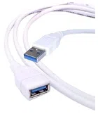 USB 3.0 Male to Female Extension Cable (White)