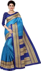 Mysore Silk Printed Saree for Women 