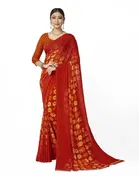 Georgette Printed Saree for Women 