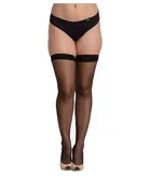 Long Transparent Pantyhose Stockings for Women & Girls (Set of 1) (Black, Free Size)