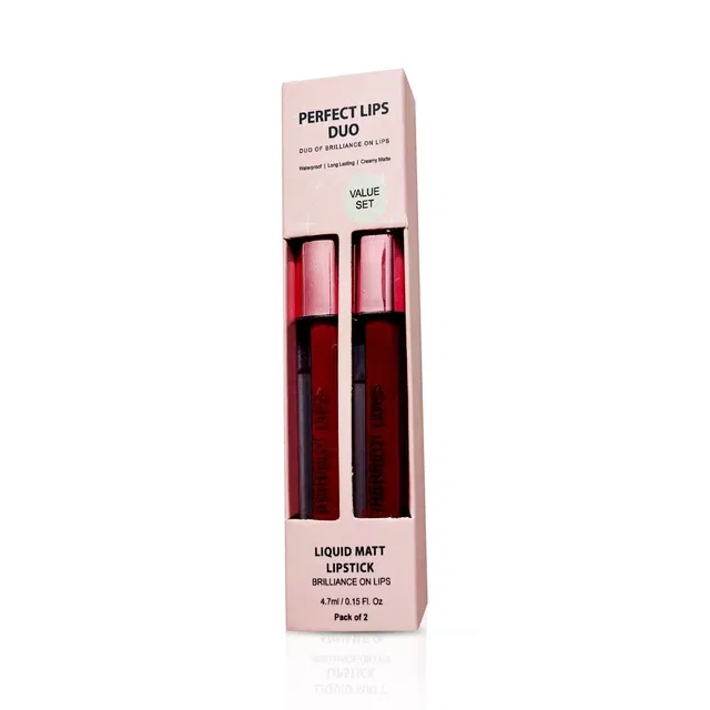 CAL Perfect Lips Duo Lipstick, 9.4 ml [Pack of 2]