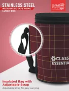 Stainless Steel Microwave Safe Insulated Leak Proof 3 Containers Lunch Box Set 