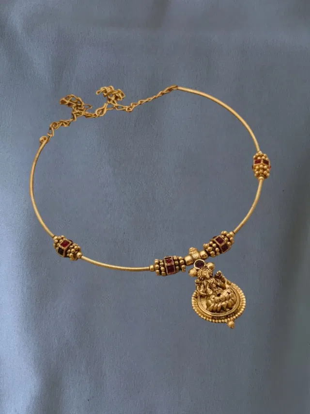 Gold Plated Jewellery Set for Women (Lavender, Free Size)