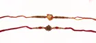 Metal 3 Pcs Rakhi with Chocolate 