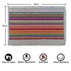 Status Polypropylene Door Mat with Anti Slip Backing 38x58cm Grey