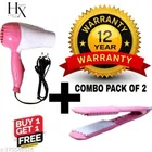 Plastic Hair Dryer with Straightener 