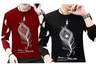 Round Neck Printed T-Shirt for Men 
