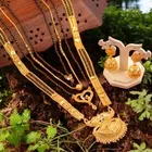 Alloy 4 Pcs Mangalsutra Set with Earrings for Women 