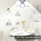 Foldable Light, Five-Leaf Fan Blade LED Light Bulb 25 W 