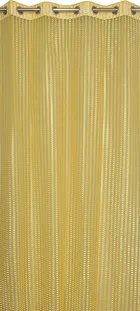 Sheer Plain Yellow Door Curtain 7ft Combo 