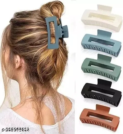 Fancy Hair Clips for Women (Combo Of Different Color, 5 Pcs)