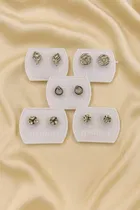 Trendy Stud Earrings Combo Pack of 5 Pairs for Women & Girls, Pack of 5, Pack of 5, Pack of 5