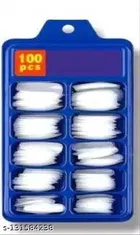100 Pcs Artificial Nails with Glue 