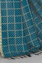 Trendy Vichitra Silk Saree with Blouse Piece For Women 