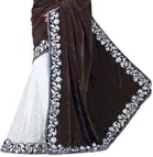 Velvet Embellished Saree for Women 
