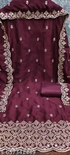 Embroidered Palazzo Suit 