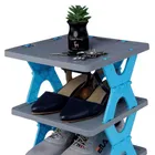 4 Layer Collapsible Shoe Racks, Shoe Organiser, Multipurpose Rack 