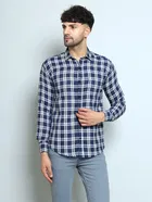 Full Sleeves Checked Shirt for Men 