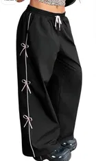 Cotton Blend Solid Loose Fit Pant for Women 
