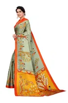 Printed Saree with Blouse Piece for Women 